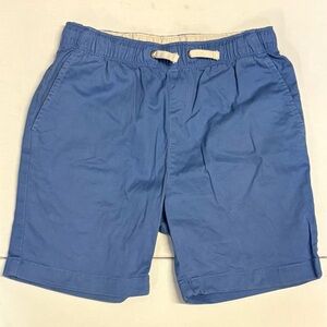 Two Crewcuts, J crew boy, blue and gray cotton pull on drawstring shorts sz 12